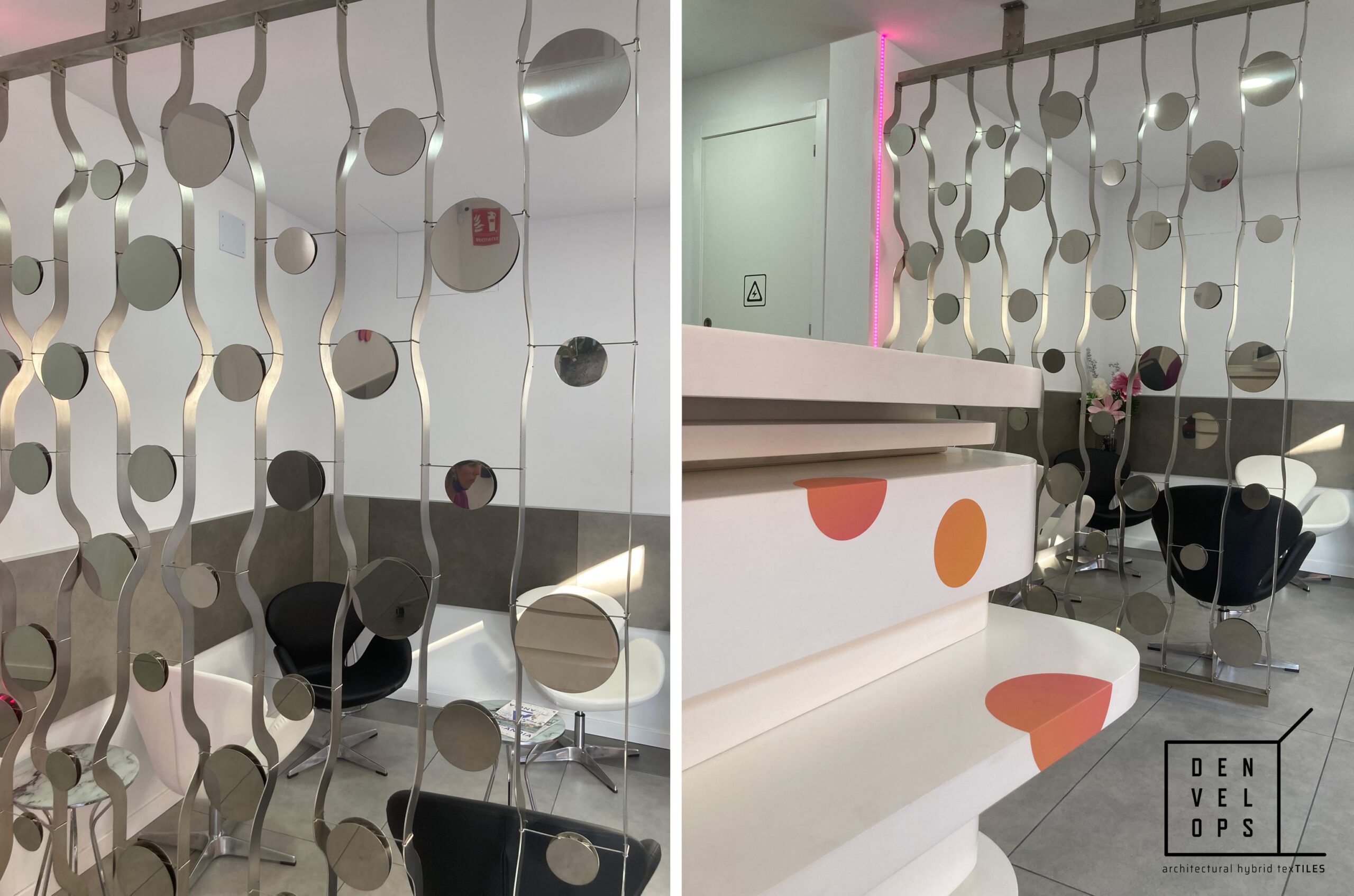Interior lattice with stainless steel hybrid TexTILES