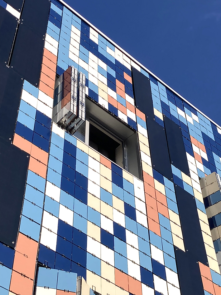 geometric façade systems square serie