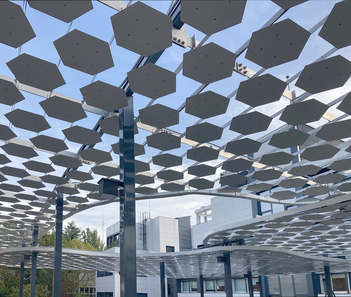 Denvelops static pergola hexagonal series